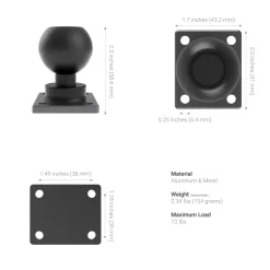 XMS™ U-Bolt Mount with AMPS Mounting Plate
